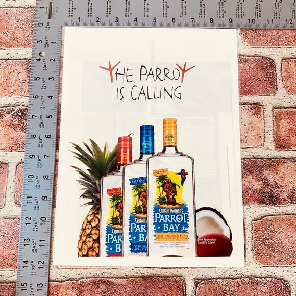 2005 Captain Morgan Parrot Bay Vintage Print Ad Rum-Core Y2K Ephemera - Picture 8 of 9